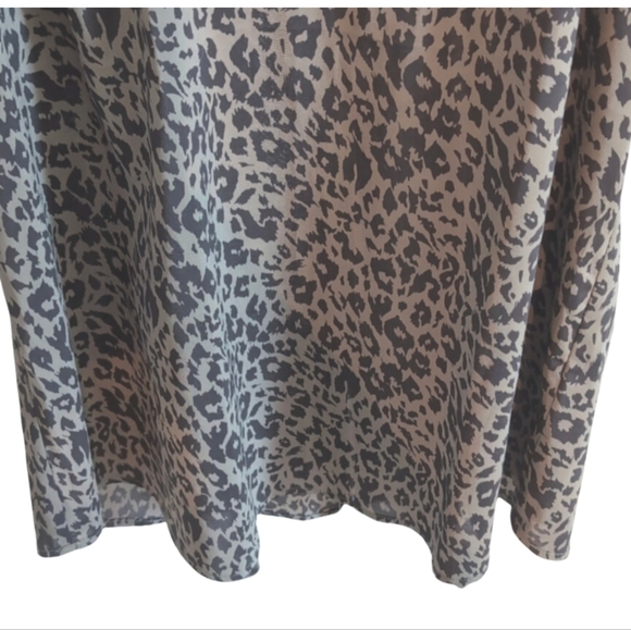 CHIC by Jacob Leopard Print Tank Top | Size M Brown Racerback Cami Blouse - Picture 2 of 6
